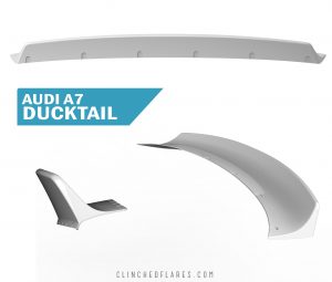 Clinched Audi A7 / S7 Ducktail Trunk Spoiler