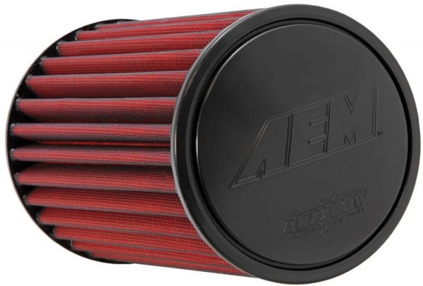 lmr 2.5'' (63mm) AEM Dry Flow air filter - 235mm