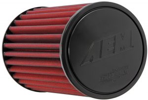 3.25” (83mm) AEM Dry Flow air filter- 225mm