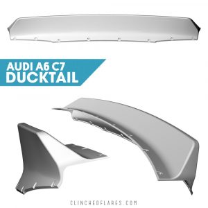 Clinched Audi A6 / S6 / RS6 (C7) Ducktail Trunk Spoiler