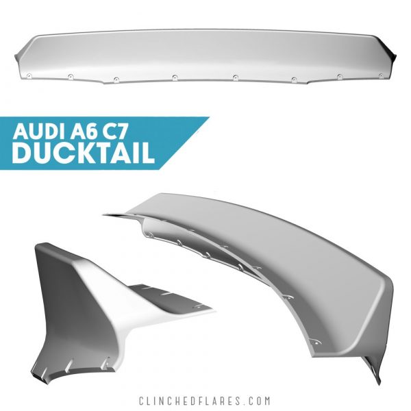 lmr Clinched Audi A6 / S6 / RS6 (C7) Ducktail Trunk Spoiler