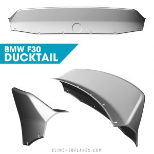 Clinched BMW 3-series (F30) Ducktail Trunk Spoiler
