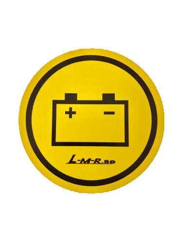 lmr Batteri sticker / dekal