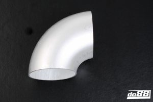 Aluminiumrör / Aluminiumböj 90° 3″ / 76×3 mm, kort radie