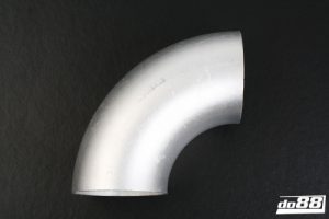 Aluminiumrör / Aluminiumböj 90° 3″ / 76×3 mm, lång radie