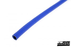 Silikonslang Blå Flexibel slät 0,5” (13mm)