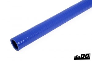 Silikonslang Blå Flexibel slät 1,375” (35mm)