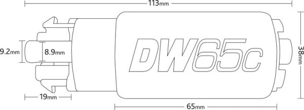 lmr Deatschwerks DW65c Bränslepump In-Tank 265l/h Universal