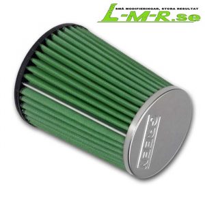 Green Cotton Sportluftfilter / Öppet Luftfilter 3″ Anslutning Höjd 150mm