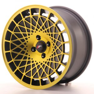 Japan Racing JR14 16×8 ET15 4×100 Black Gold Finish