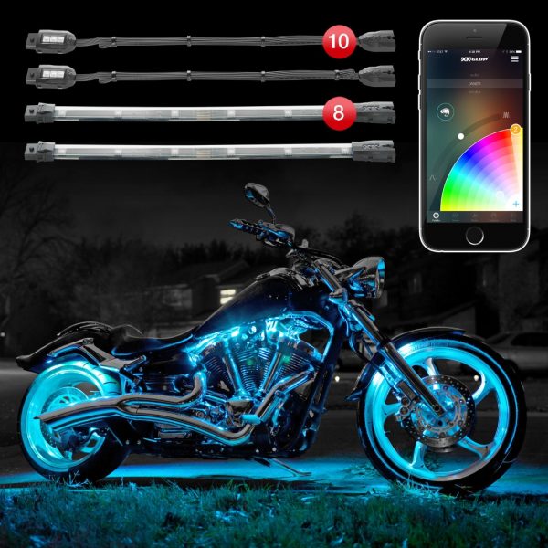 lmr XKGLOW Motorcykel ADVANCED App Belysnings-Kit