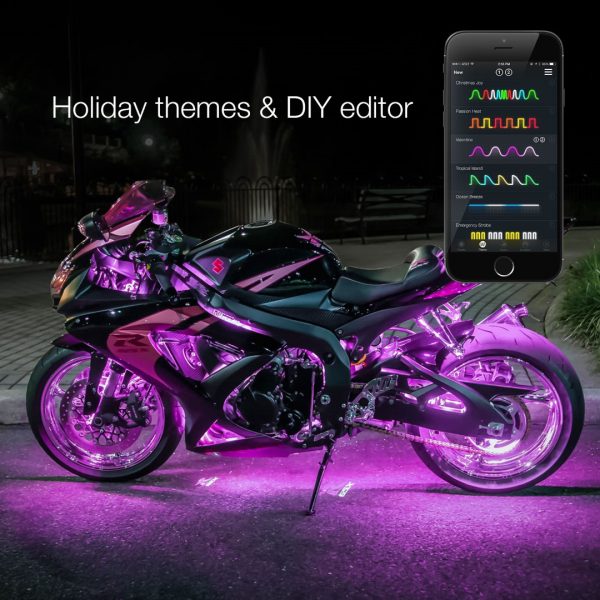 lmr XKGLOW Motorcykel ADVANCED App Belysnings-Kit