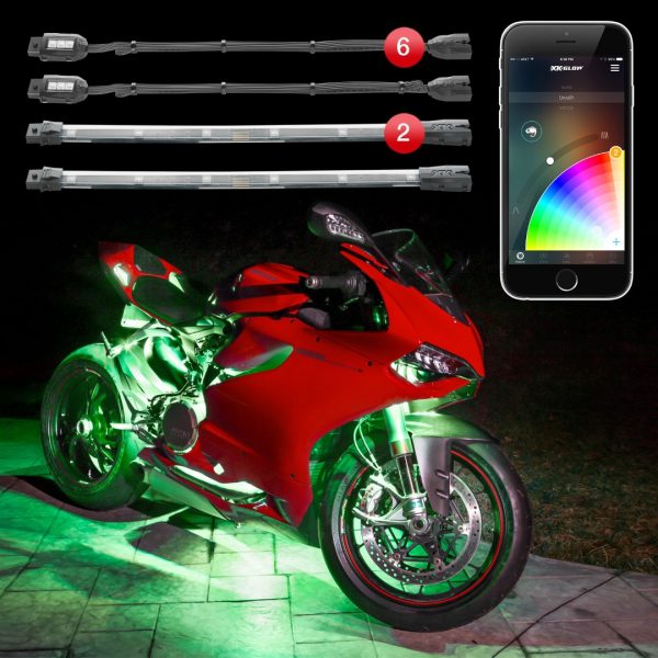 lmr XKGLOW Motorcykel MINI App Belysnings-Kit