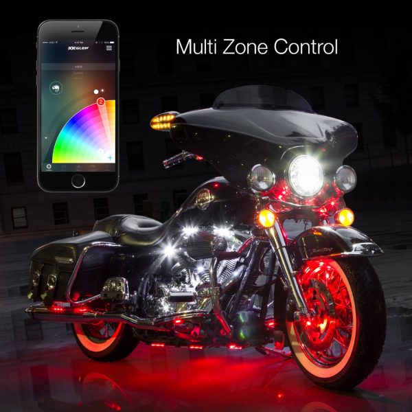 lmr XKGLOW Motorcykel STANDARD App Belysnings-Kit