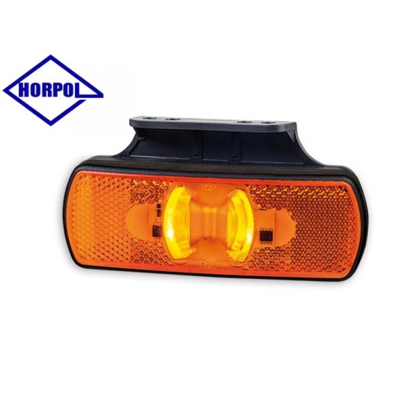 lmr HORPOL LED Sidomarkeringsljus 122x44mm med fäste (Orange ljus)