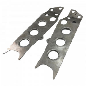 Caster mount weld in reinforcement plates