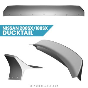 Clinched Nissan 200SX/180SX Ducktail Trunk Spoiler