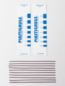 Plastigage / Blå / Plastigauge 0.10-0.25mm (10-pack)