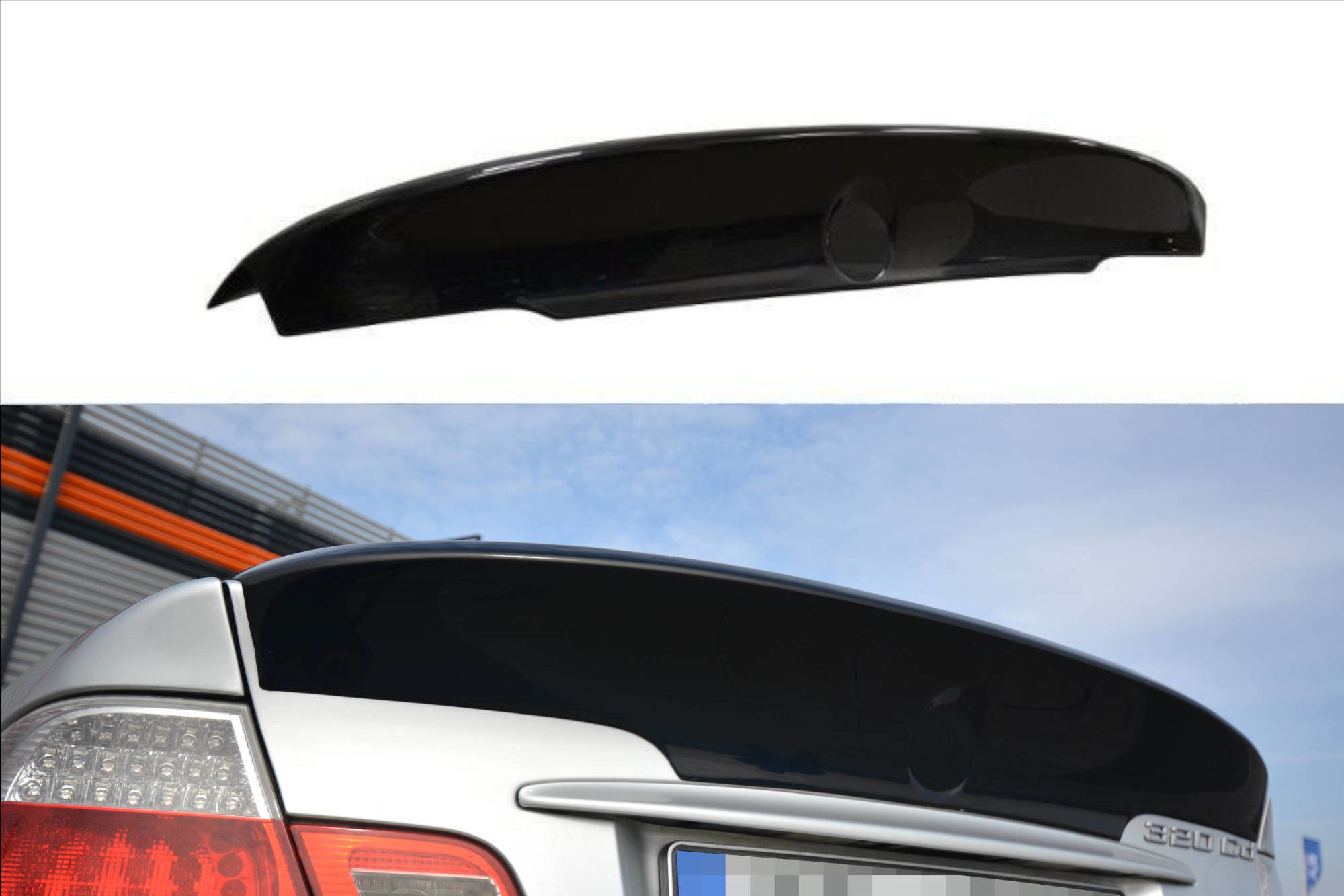 Rear Spoiler / Lid Extension BMW 3 E46 Coupe Preface - M3 Csl Look - (For  Painting)