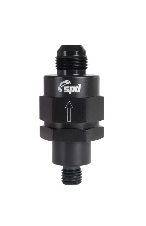 lmr SPD check valve full flow M12x1.5 - AN8 black