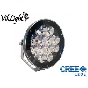 VikLight Oden 120W Runt LED Extraljus Svart Ø22 cm