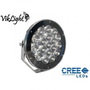 VikLight Oden 180W Runt LED Extraljus Svart Ø22 cm