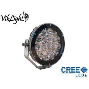 VikLight Oden 90W Runt LED Extraljus Svart Ø18 cm