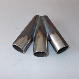 lmr Muffler Tip "Double" TS-23 Stainless Steel Diameter 36-54mm (Universal)