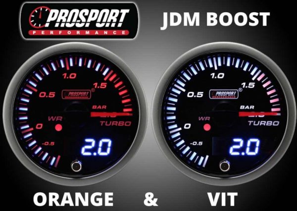 lmr Prosport Mätare 52mm JDM-Serien Laddtryck / Boost