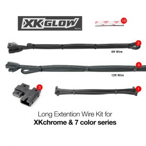 XKGLOW Ext. Wire Kit Car