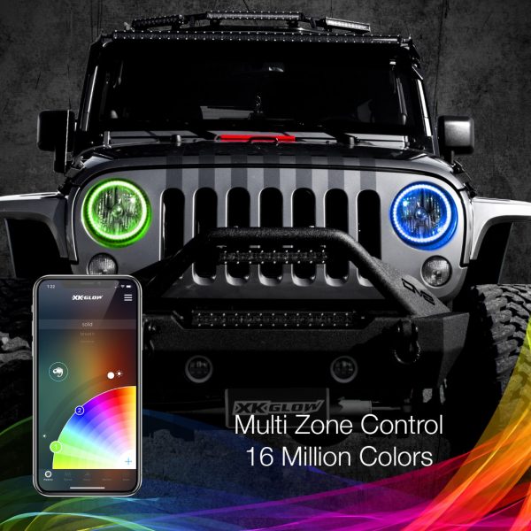 lmr XKGLOW 2xRGB Jeep Halo Light