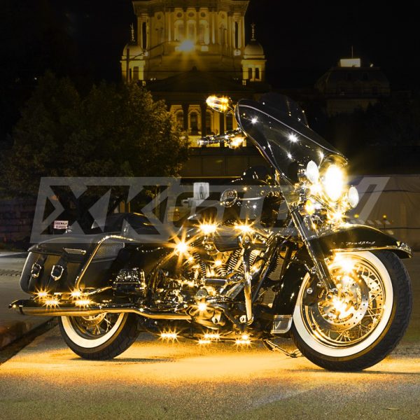 lmr XKGLOW Orange 10-delars Motorcykel Belysnings-Kit
