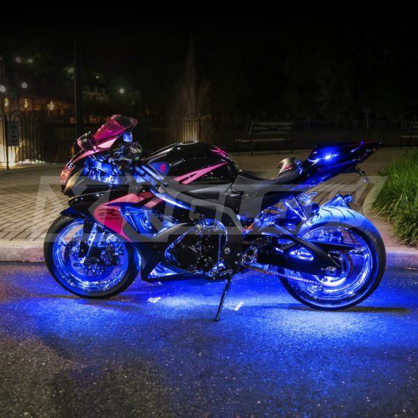 lmr XKGLOW Blue 10pc Moto Light Kit