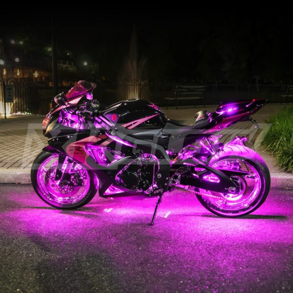 lmr XKGLOW Pink 10pc Moto Light Kit