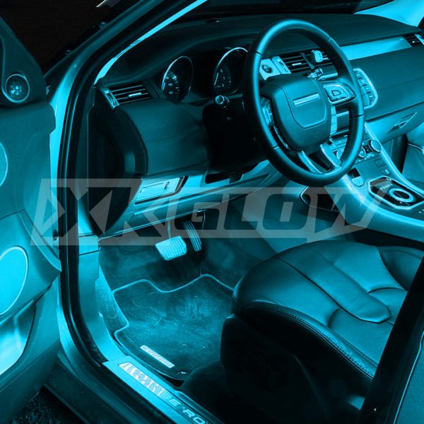 lmr XKGLOW Aqua/Ljusblå 4st Bil Ljus-Kit
