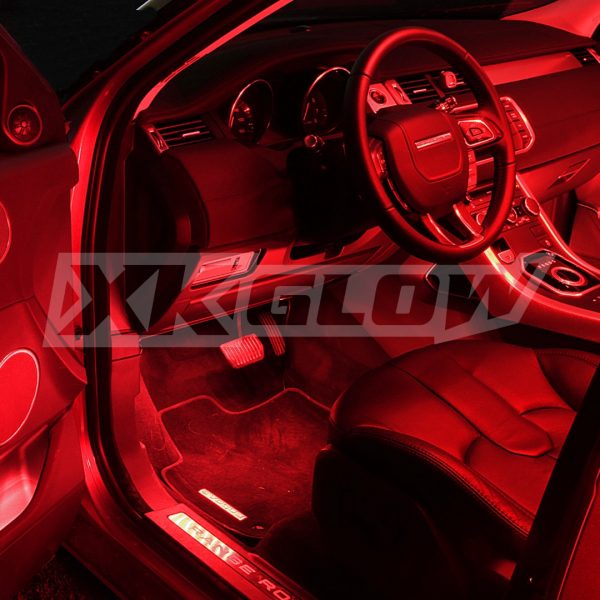 lmr XKGLOW Red 4pc Car Light Kit