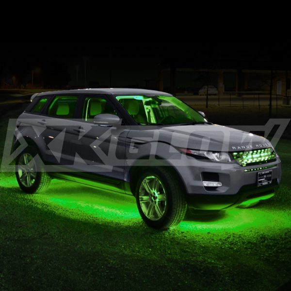 lmr XKGLOW Grön 12-delars Bil Kit LED Neon / Underglow