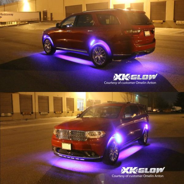lmr XKGLOW 12-delars LED Neon / Underglow Kit Million Color Bil Kit