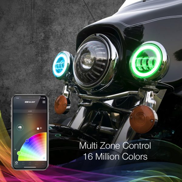lmr XKGLOW Black 4.5" LED Driving Light MC