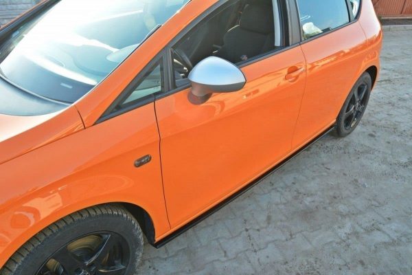 lmr Sidokjolar Diffusers Seat Leon Mk2 Cupra / Fr (Facelift) / Blanksvart