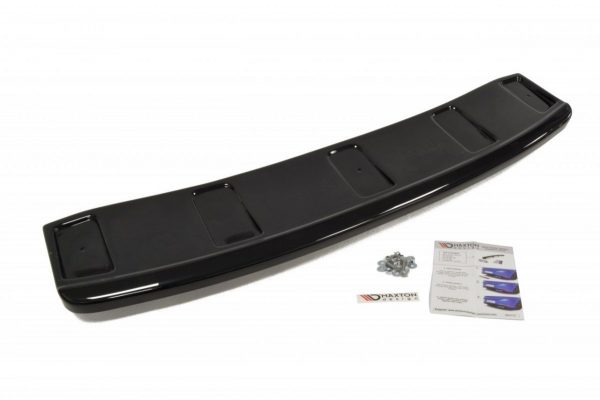 lmr Central Rear Splitter Audi A7 S-Line (Facelift) (With Vertical Bars) / Gloss Black