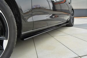 Side Skirts Diffusers Audi A6 C7 / ABS Black / Molet