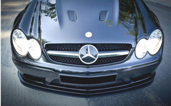 lmr Front Splitter Mercedes Clk W209 Black (Sl Black Series Look) / ABS Black / Molet