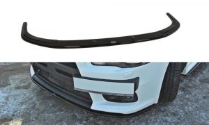 Front Splitter V.2 Mitsubishi Lancer Evo X / ABS Svart Struktur