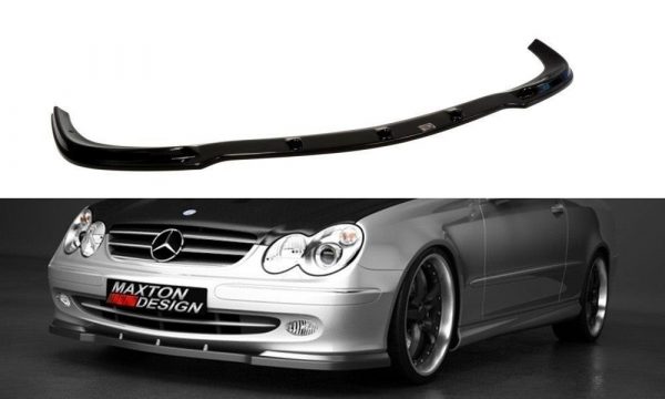lmr Front Splitter Mercedes Clk W 209 For Standard Version / Gloss Black