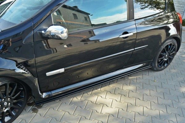 lmr Side Skirts Diffusers Renault Clio Iii Rs / Gloss Black