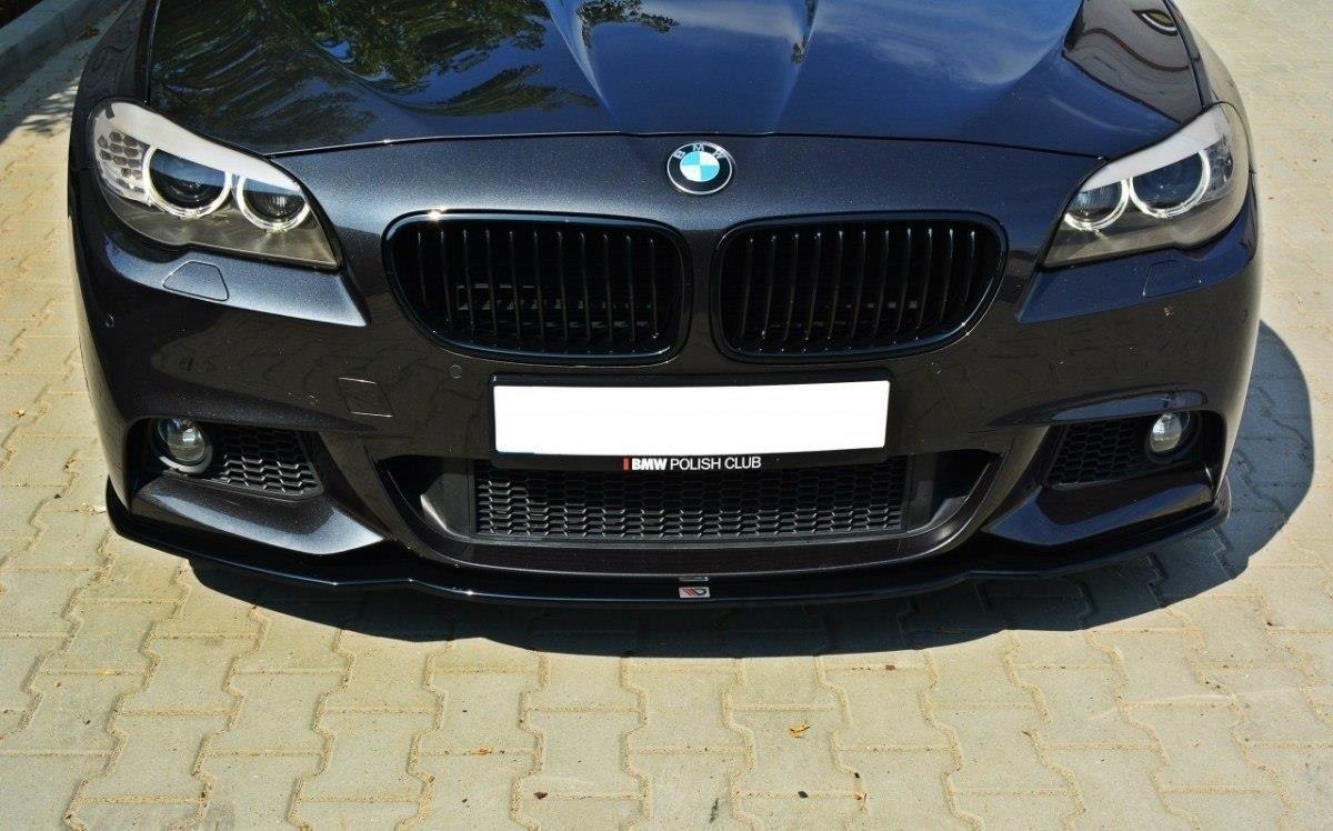 Front Splitter V.2 BMW 5 F10/F11 Mpack / Gloss Black