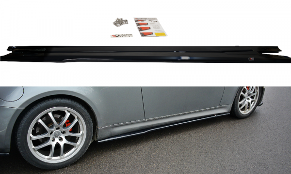 lmr Side Skirts Diffusers Infiniti G35 Coupe / ABS Black / Molet
