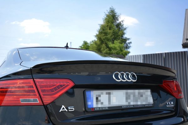 lmr Spoiler Extension Audi A5 Sportback S-Line Mk1. Facelift (8T) / Blanksvart