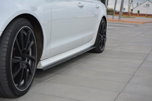 lmr Sidokjolar Diffusers Audi A6 C7 S-Line/ S6 C7 Facelift / ABS Svart Struktur